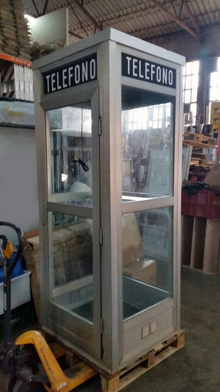 cabina telefono publico espa§a-europa 229x91x82.5 cartel sup.67.5x16.2 (190eu.) 1u